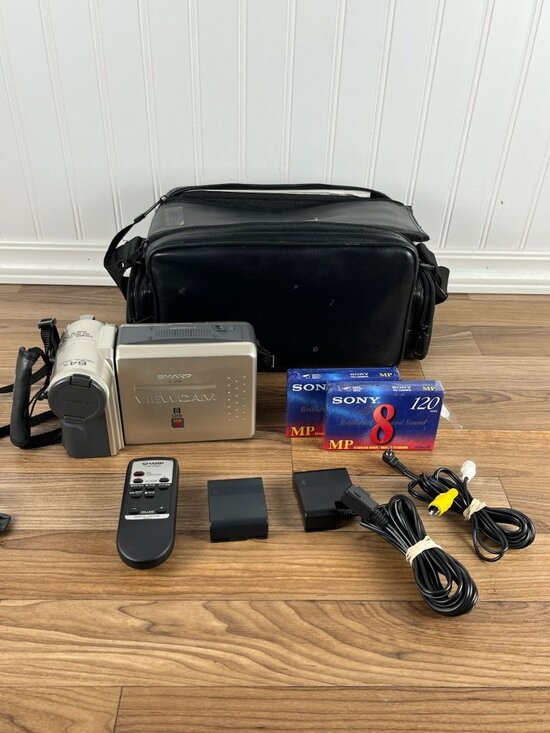 Sharp Other - Sharp VL-E785 Viewcam Camcorder Camera & Accessories Tapes TESTED NO BATTERY CHA